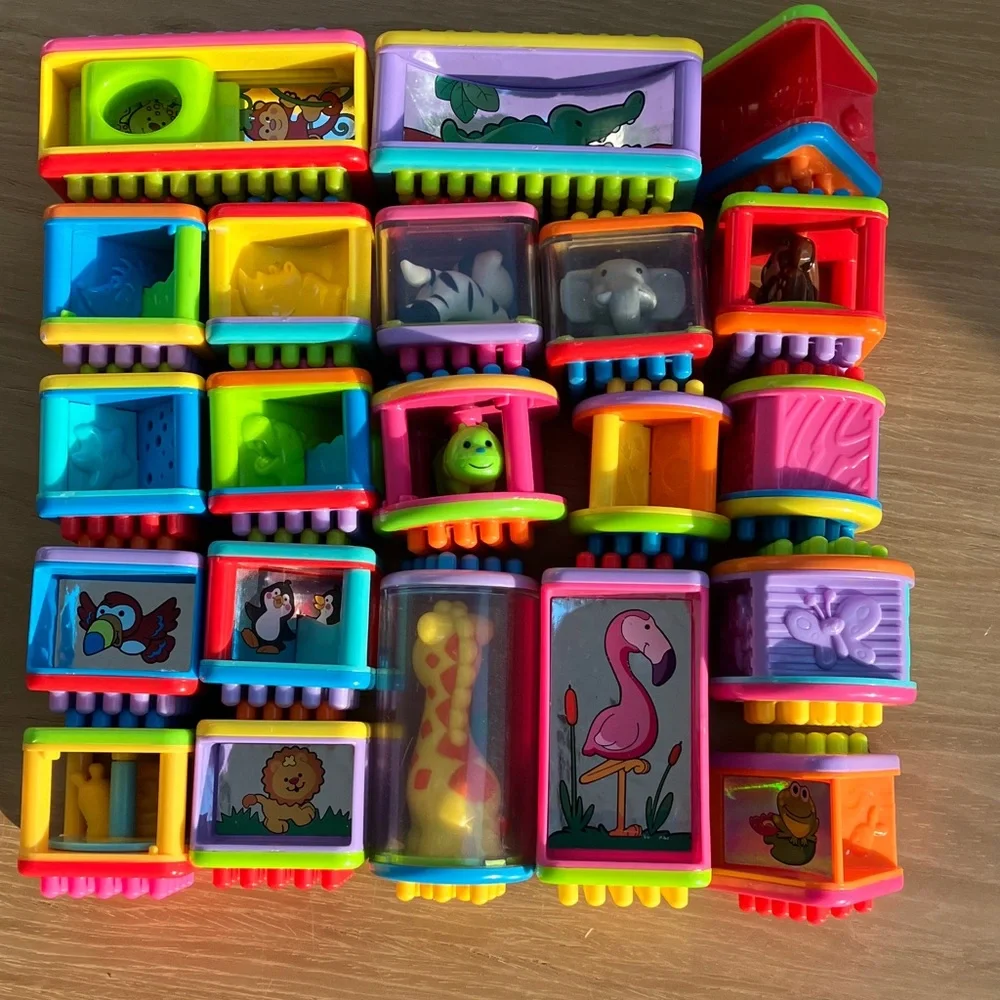 Vintage Fisher-Price Bristle Blocks